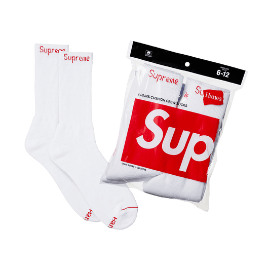 Supreme x Hanes Crew Socks (4 Pack)