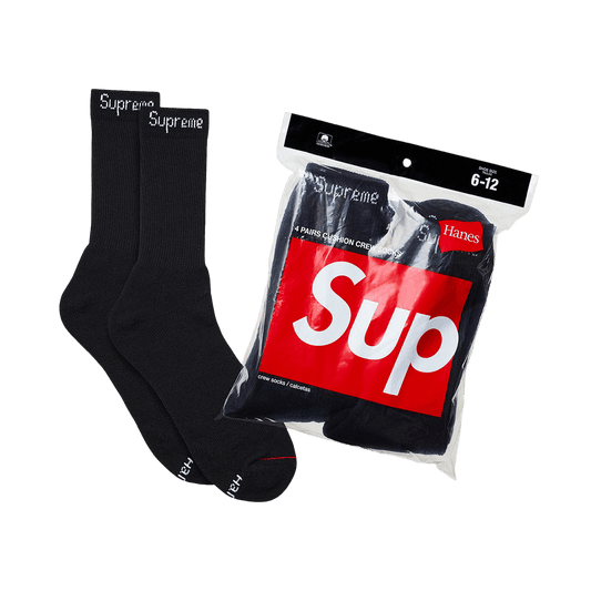 Supreme x Hanes Crew Socks (4 Pack)