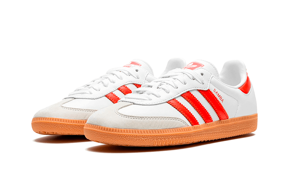 Adidas Samba OG White Solar Red Gum