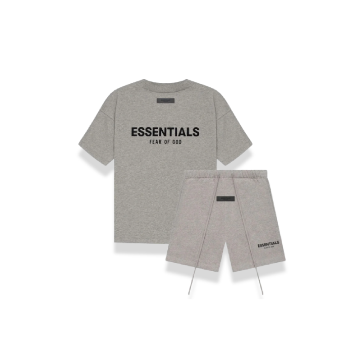 Fear of God Essentials Dark Oatmeal Summer set