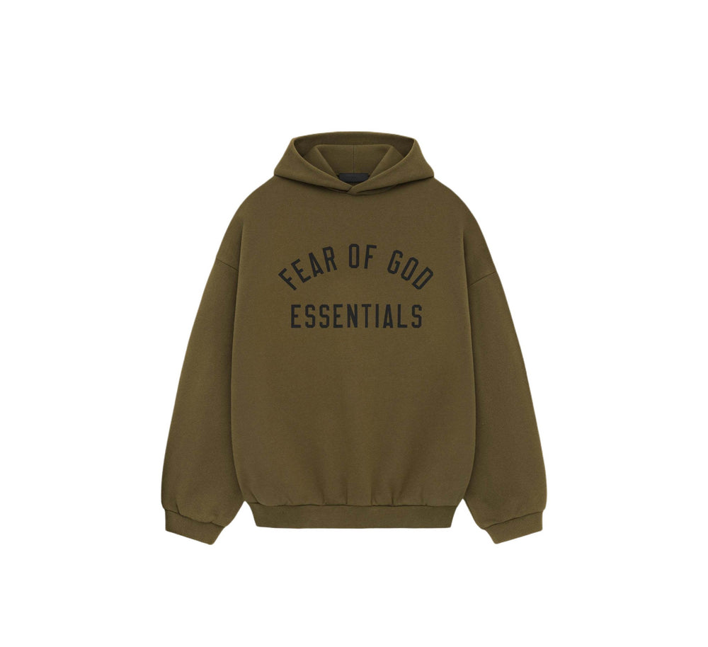 Fear of God Essentials Fleece Hoodie Olive