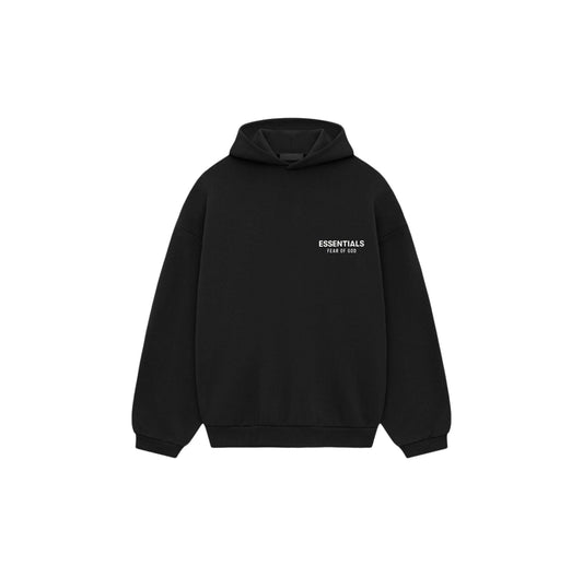 Fear of God Essentials Fleece Hoodie (FW24) Black