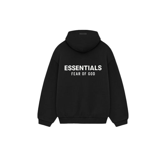 Fear of God Essentials Fleece Hoodie (FW24) Black