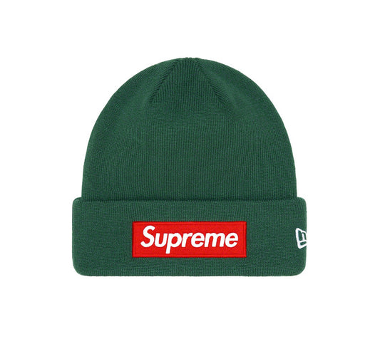 Supreme New Era Box Logo Beanie (FW22) Dark green