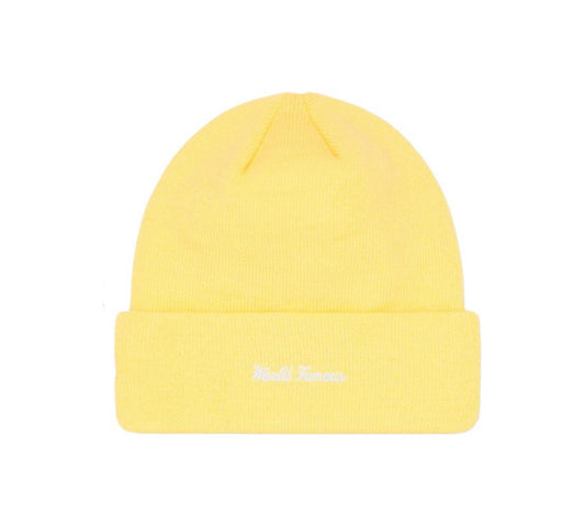 Supreme New Era Box Logo Beanie (FW22) Pale Yellow