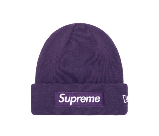 Supreme New Era Box Logo Beanie (FW23) Dark Purple