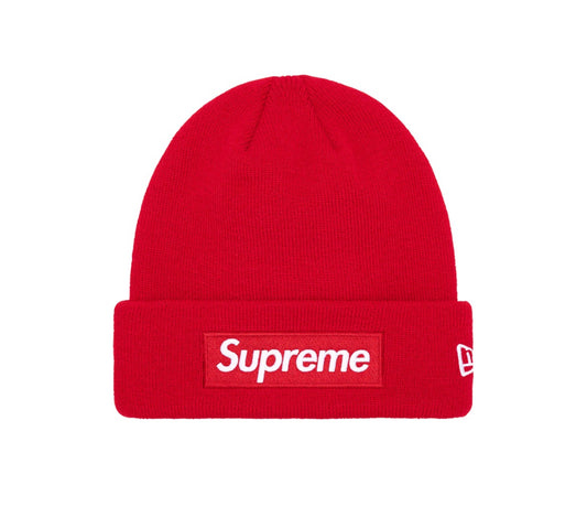 Supreme New Era Box Logo Beanie (FW23) Red