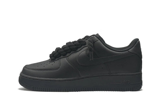 Nike Air Force 1 Low '07 Black/Black Rope Laces