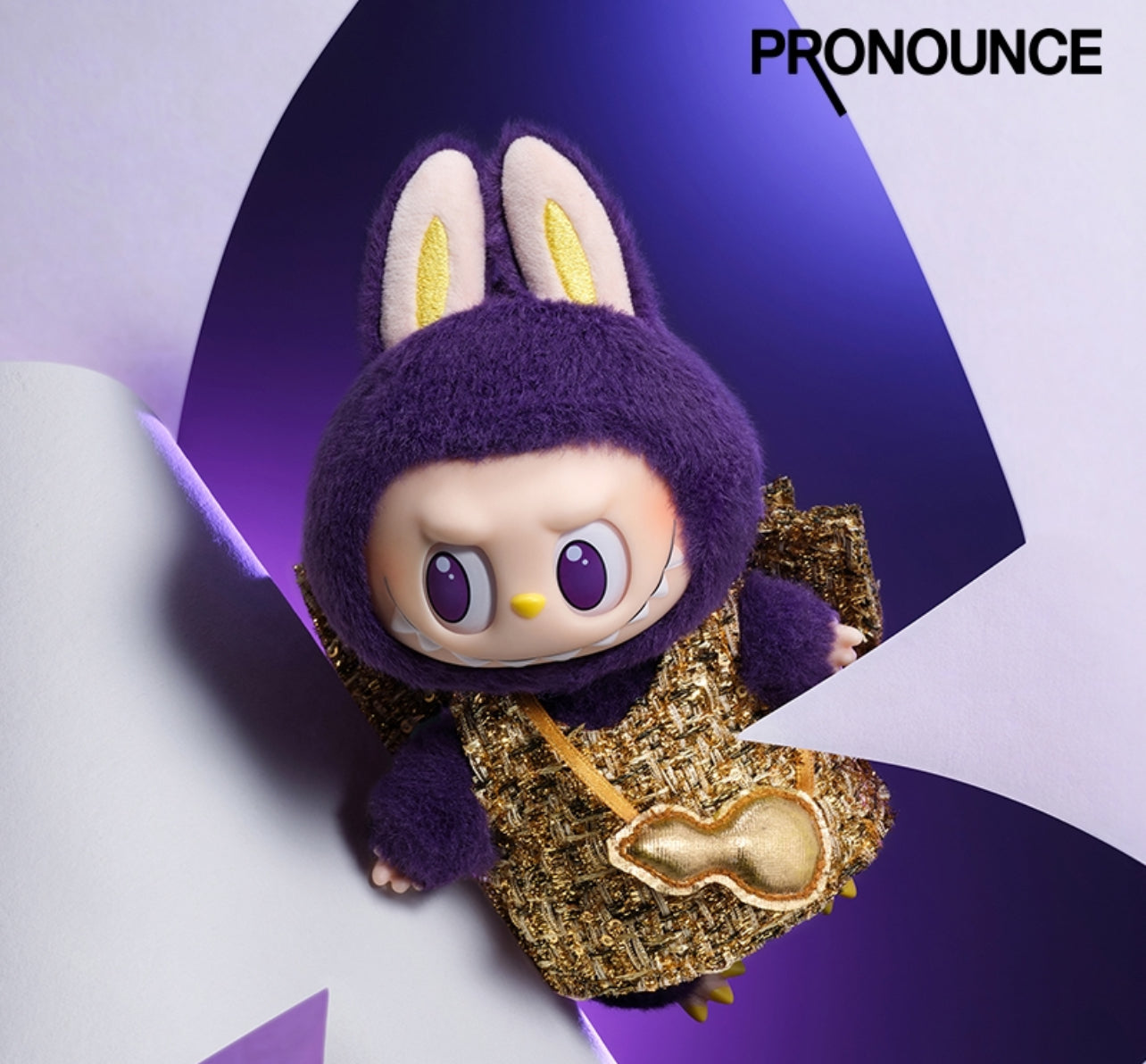 Pop Mart Labubu x Pronounce Wings of Fortune Vinyle Peluche Carte à suspendre