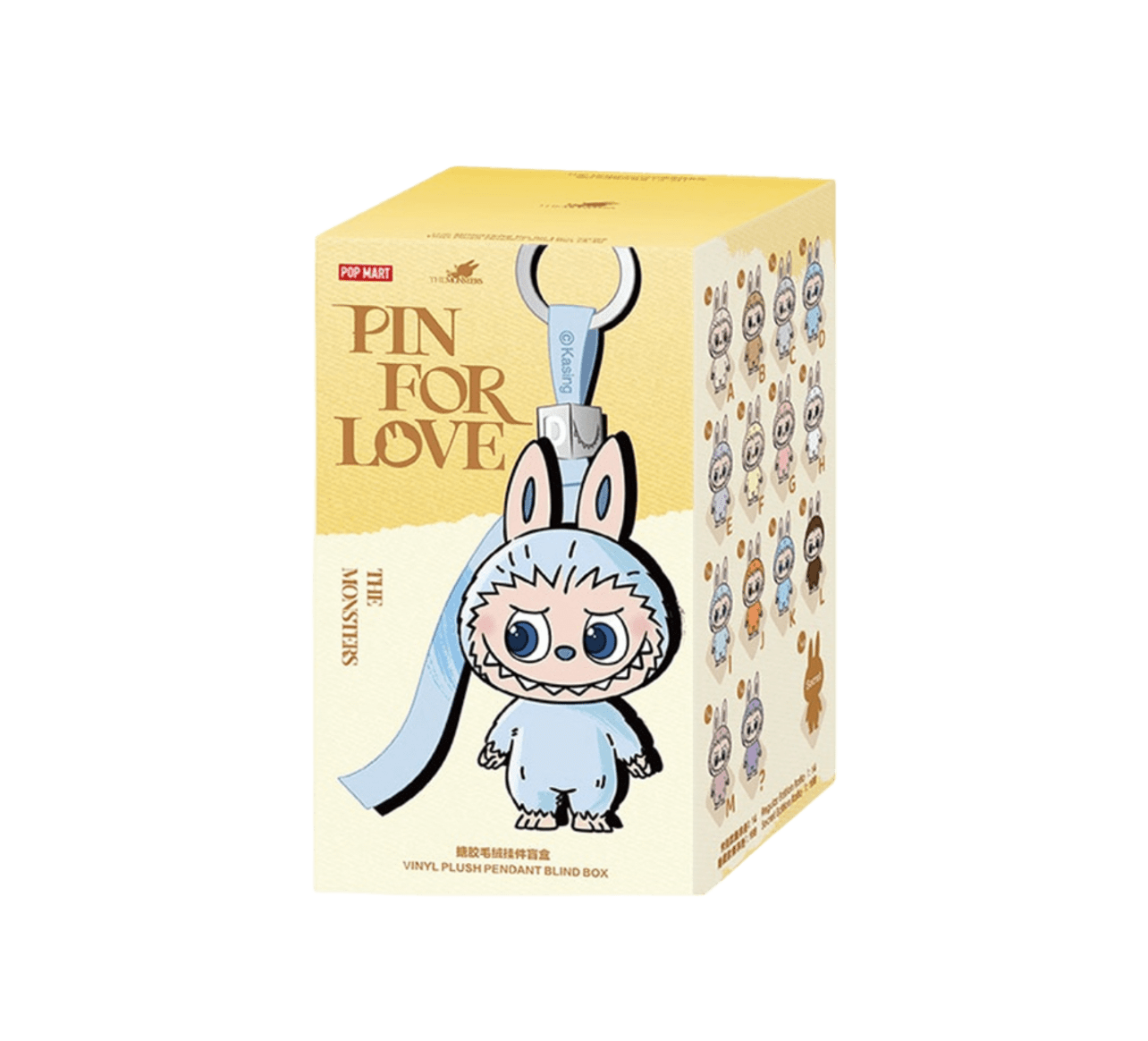 Pop Mart Labubu The Monsters Pin for Love Series Vinyl Plush Pendant (A-M) Sealed Case
