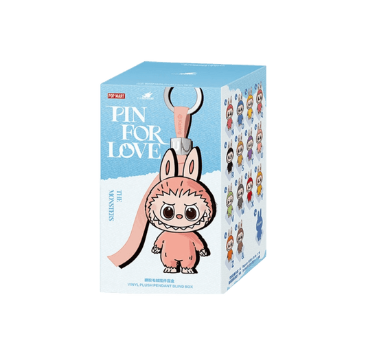 Pop Mart Labubu The Monsters Pin for Love Series Vinyl Plush Pendant (N-Z) Sealed Case
