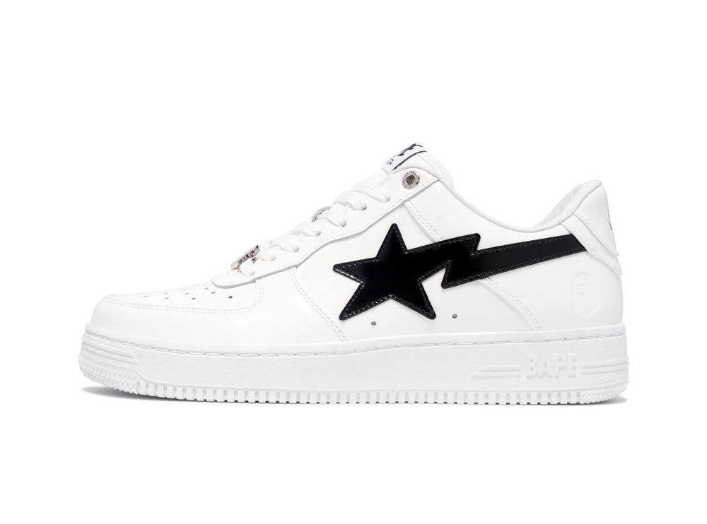 A Bathing Ape Bape Sta #2 White Patent