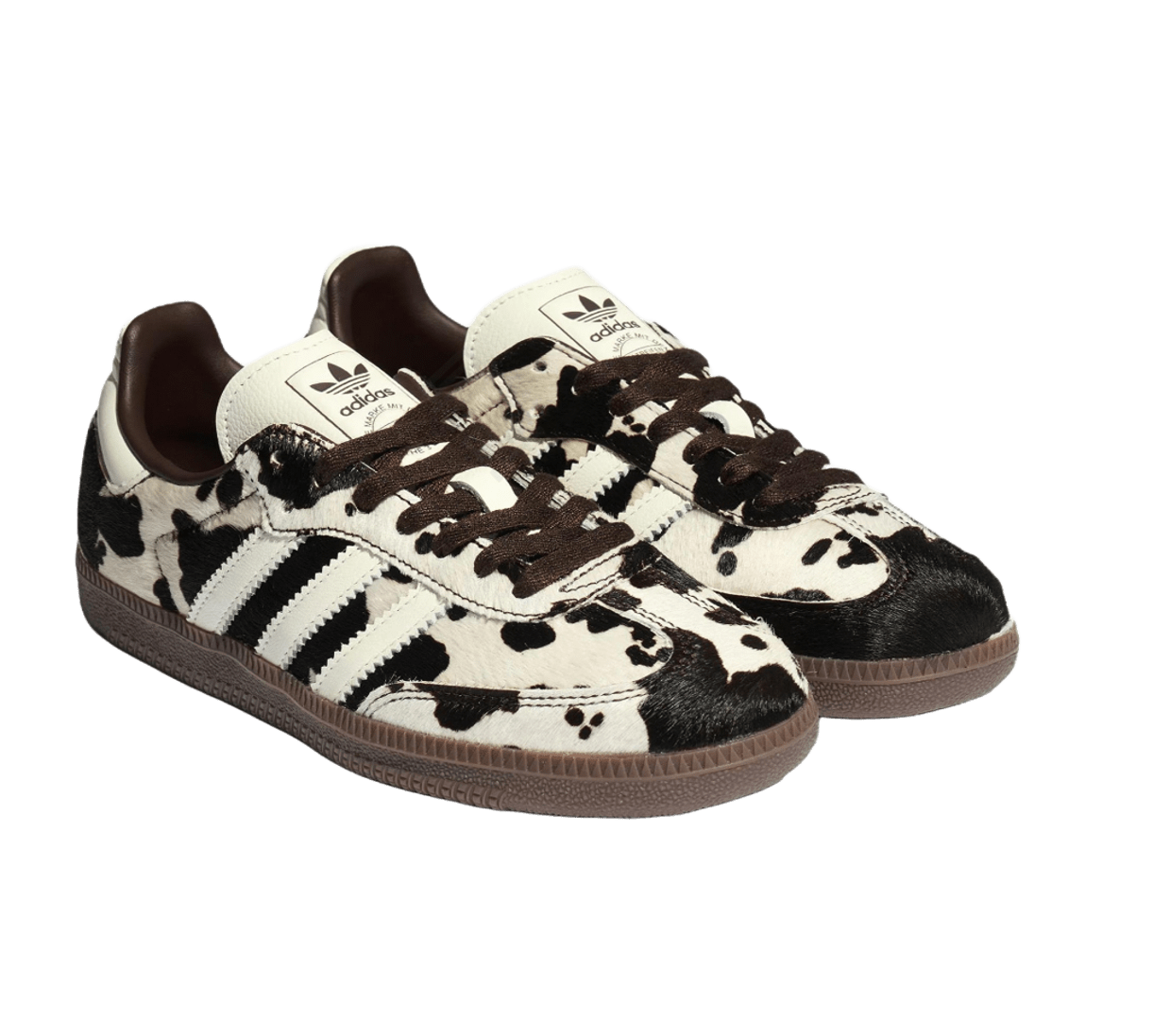 Adidas Samba OG Cow Print Dark Brown White (Women's)