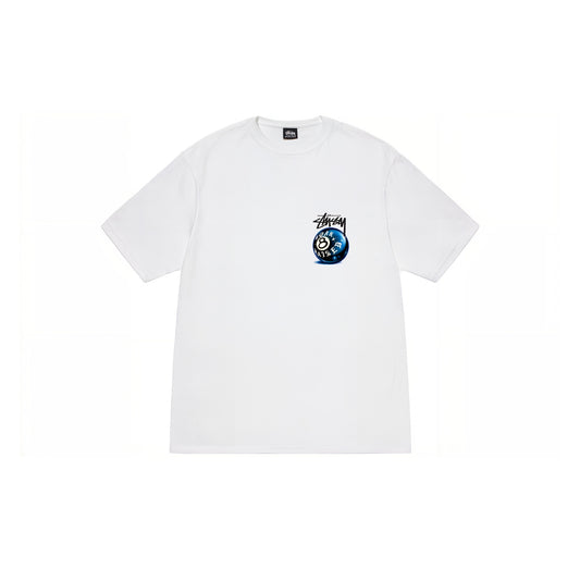 Stussy Born X Raised 8 Ball Tee White