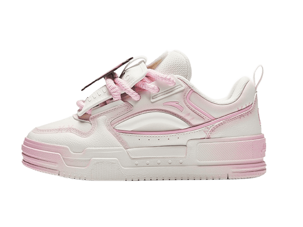 POP MART X Molly x Anta Collaboration 'TV SHOW' Low Top Casual Shoes Women's White Pink