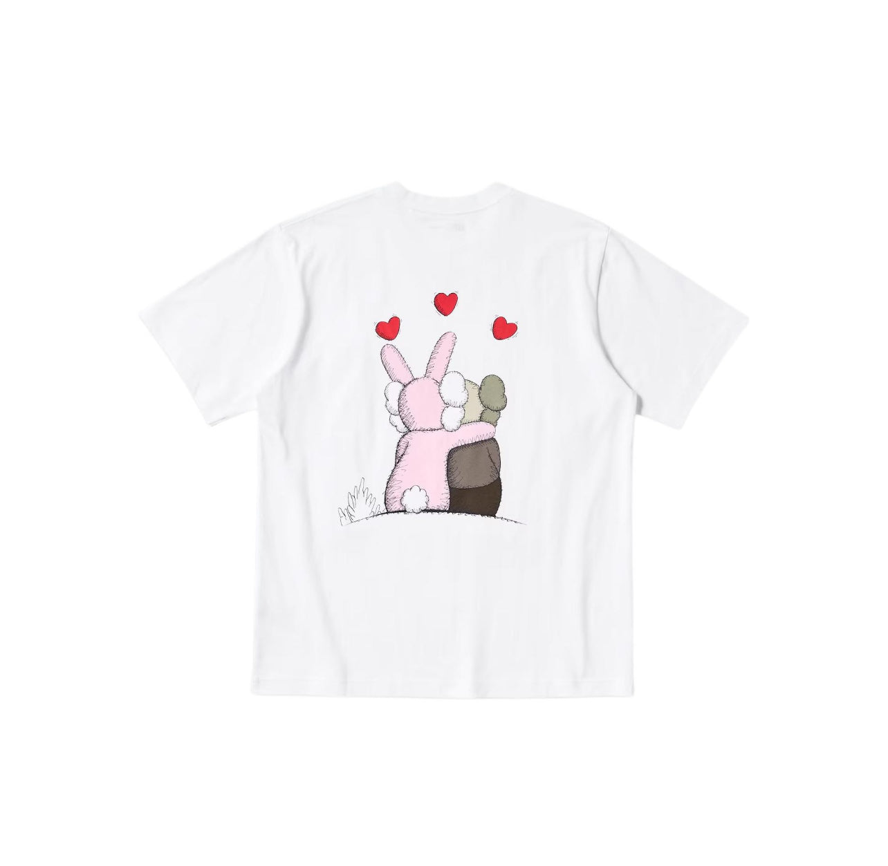 KAWS x Uniqlo Warhol UT Graphic  T-shirt White Pink