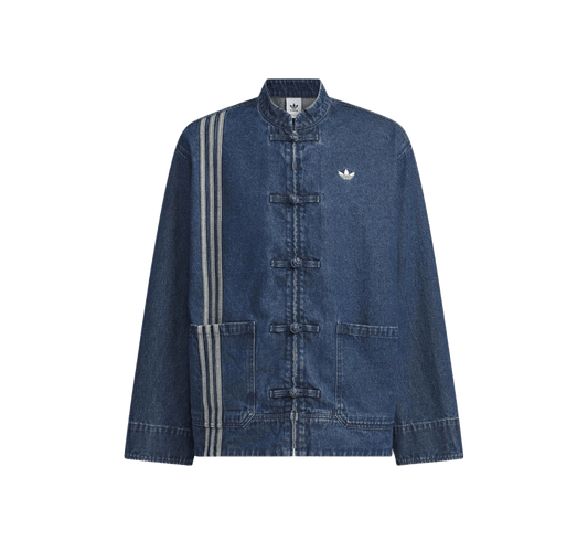 Adidas CTT Oversized Chinese Track Top 3.0 Gender Neutral Jacket (Asian Sizing) Medium Blue Denim