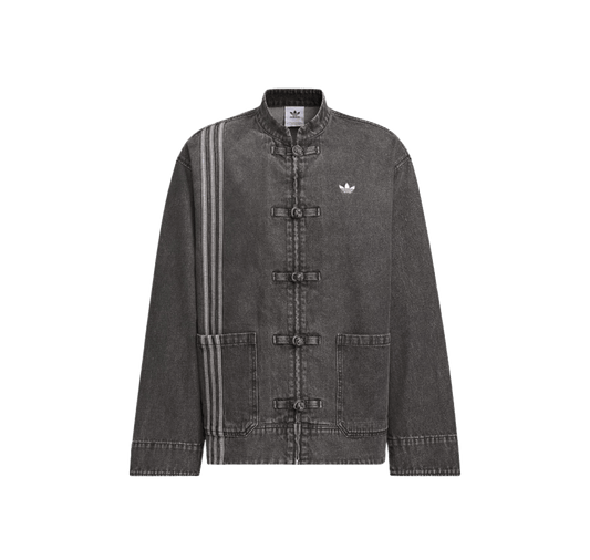 Adidas CTT Oversized Chinese Track Top 3.0 Gender Neutral Jacket (Asia Sizing) Medium Black Denim