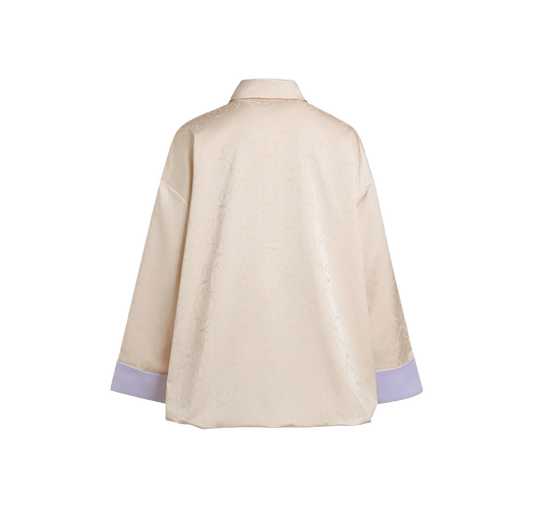 Adidas Womens New Chinese Loose Fit Shirt Jacket (Asia Sizing) Wonder Quartz