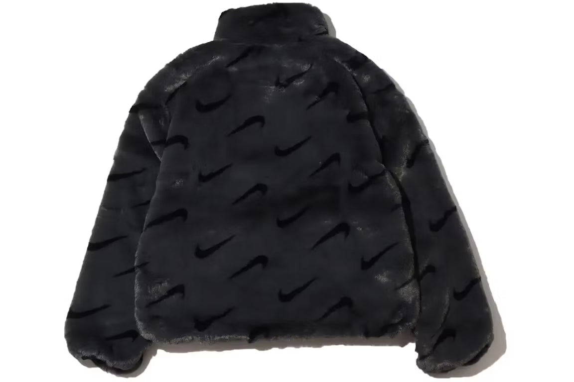 Nike Women's Printed Faux Fur Jacket (Asia Sizing)