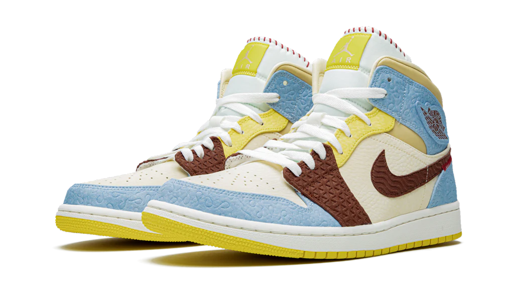 Air Jordan 1 Mid SE Fearless Maison Chateau Rouge