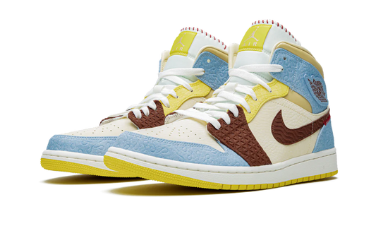 Air Jordan 1 Mid SE Fearless Maison Chateau Rouge