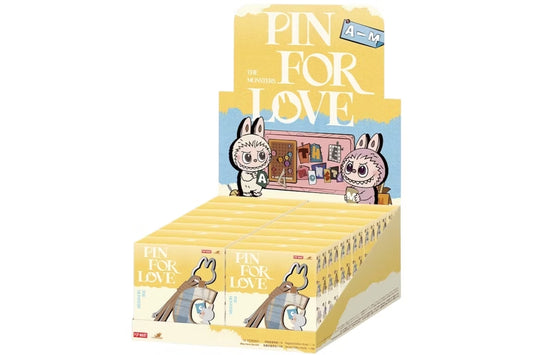 Pop Mart Labubu The Monsters Pin for Love Series Letter Pendant (A-M) Sealed Case