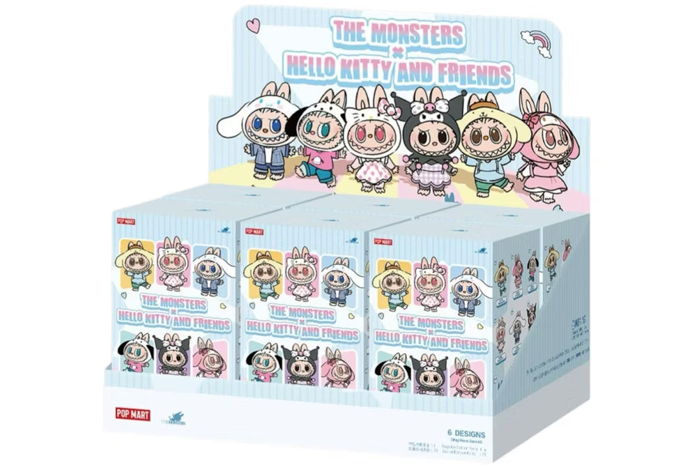 Pop Mart The Monsters Labubu x Hello Kitty and Friends Series Sealed Case (6 Blind Box)