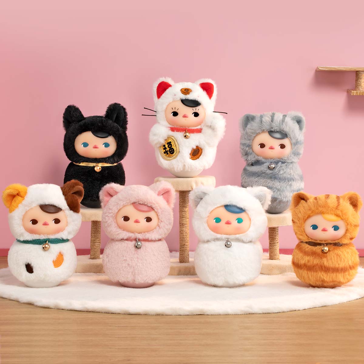 Pop Mart PUCKY Roly-Poly Kitty Series-Vinyl Plush Blind Box