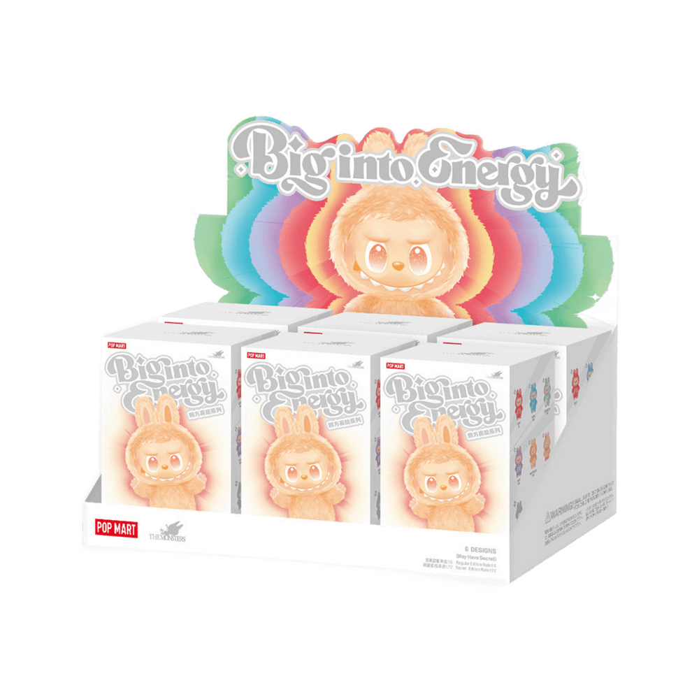 Pop Mart Labubu The Monsters Big into Energy Series Vinyl Plush Pendant Sealed Case (6 Blind Boxes)