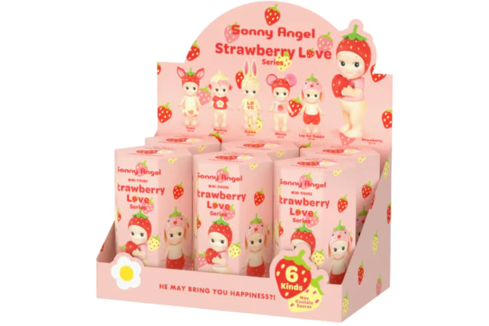 Sonny Angel Strawberry Love Series Sealed Case (6 Blind Box)