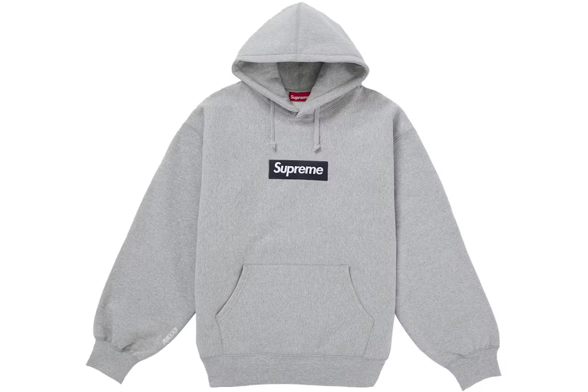 Supreme Box Logo Hooded Sweatshirt (FW25) Heather Grey