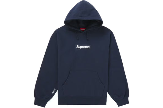 Supreme Box Logo Hooded Sweatshirt (FW25) Navy