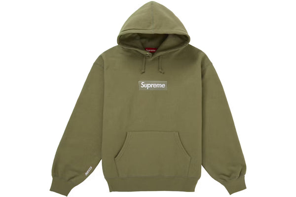 Supreme Box Logo Hooded Sweatshirt (FW25) Light Olive