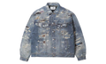 Supreme MM6 Maison Margiela Distressed Selvedge Denim Trucker Jacket Blue