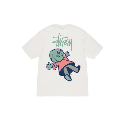 Stussy SS23 Dollie Pigment Dyed Tee White