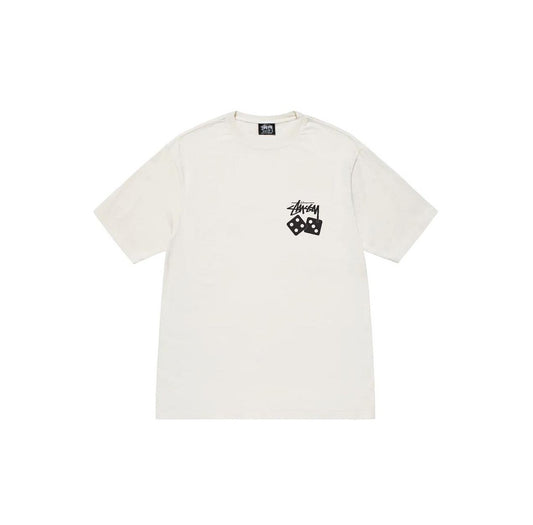 Stussy SS23 Dice Pigment Dyed Tee White