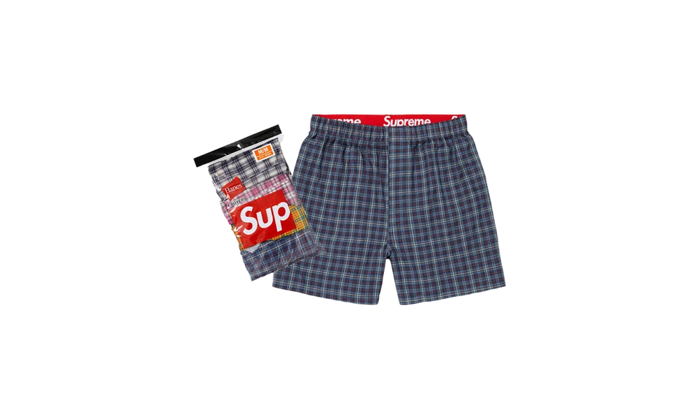 Supreme Hanes Plaid Boxers (4 Pack) Multicolor