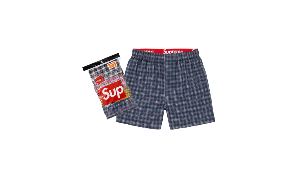 Supreme Hanes Plaid Boxers (4 Pack) Multicolor