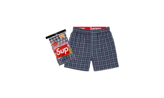 Supreme Hanes Plaid Boxers (4 Pack) Multicolor