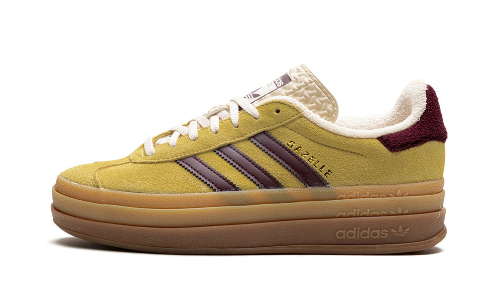 Adidas Gazelle Bold Almost Yellow Maroon (Women's)