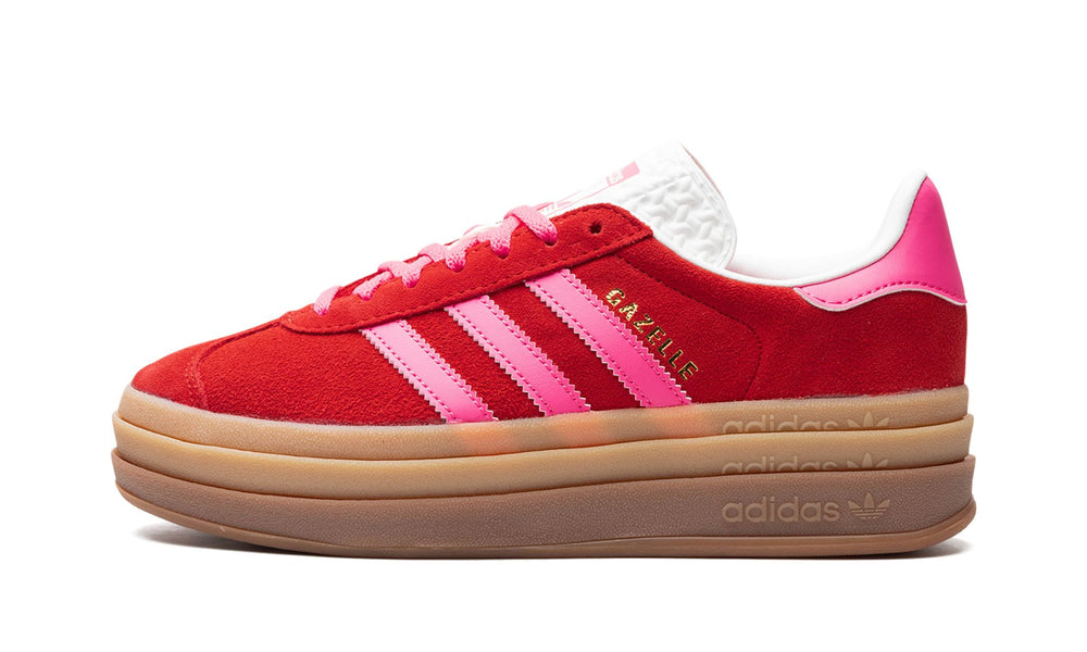 Adidas Gazelle Bold Collegiate Red Lucid Pink (Women's)