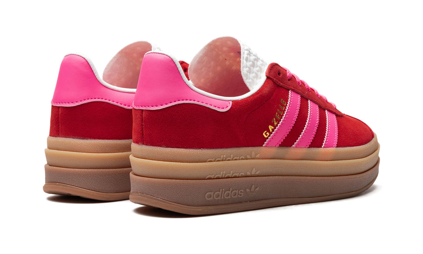 Adidas Gazelle Bold Collegiate Red Lucid Pink (Women's)