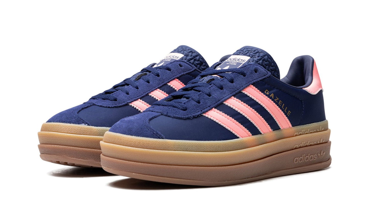 Adidas Gazelle Bold Dark Blue Pink Spark (Women's)