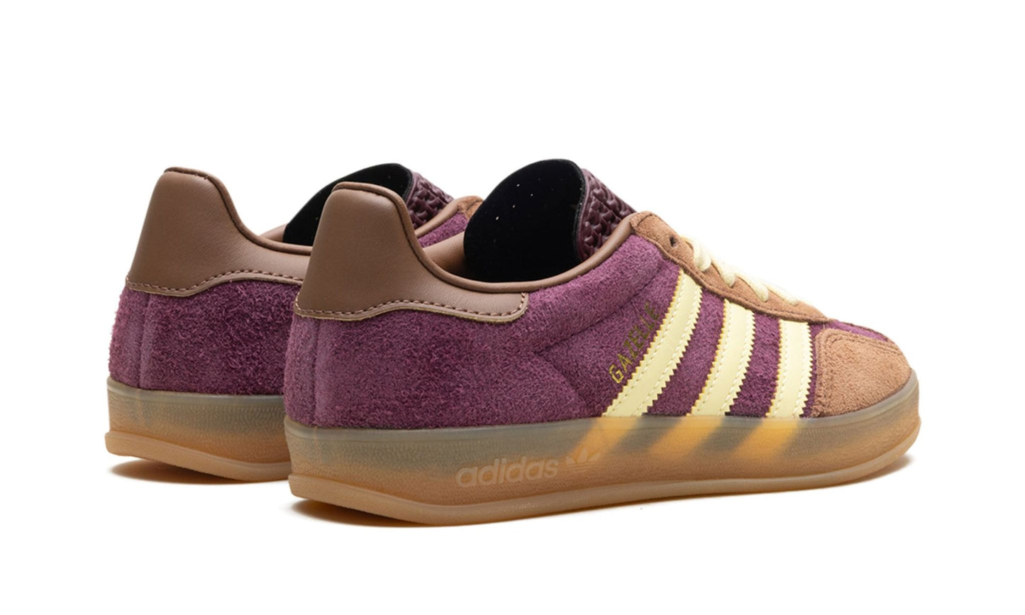 Adidas Gazelle Indoor Maroon Almost Yellow