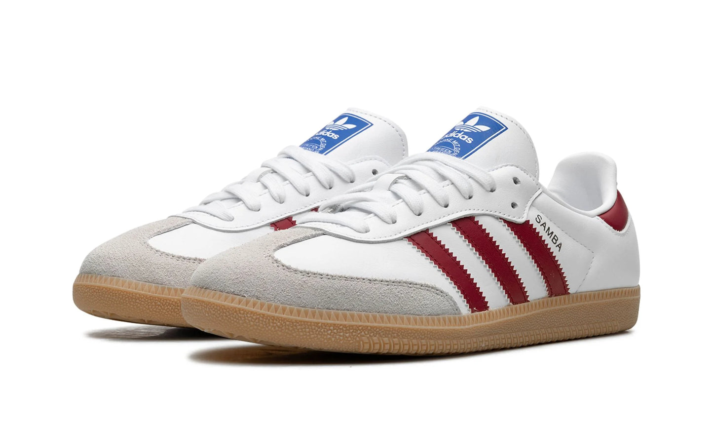 Adidas Samba OG White Burgundy Gum