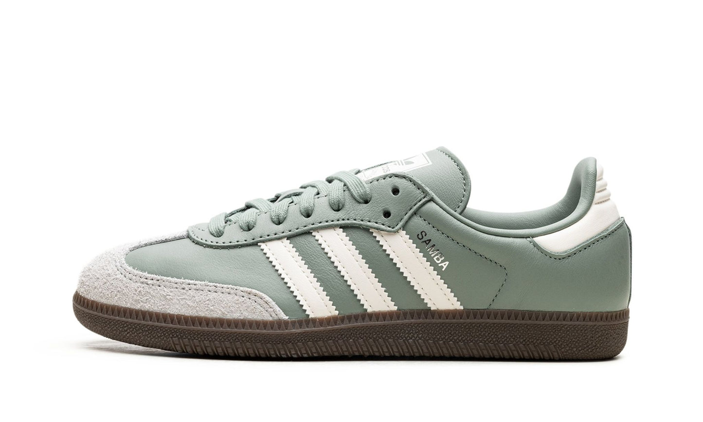 Adidas Samba OG Silver Green Chalk White