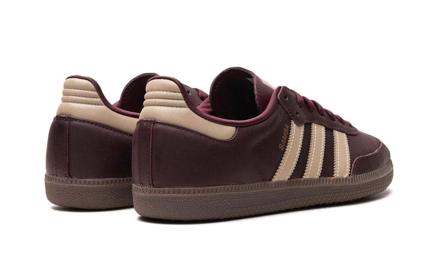 Adidas Samba OG Maroon Crystal Sand (Women's)