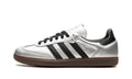 Adidas Samba OG Silver Metallic Black Gum (Women's)