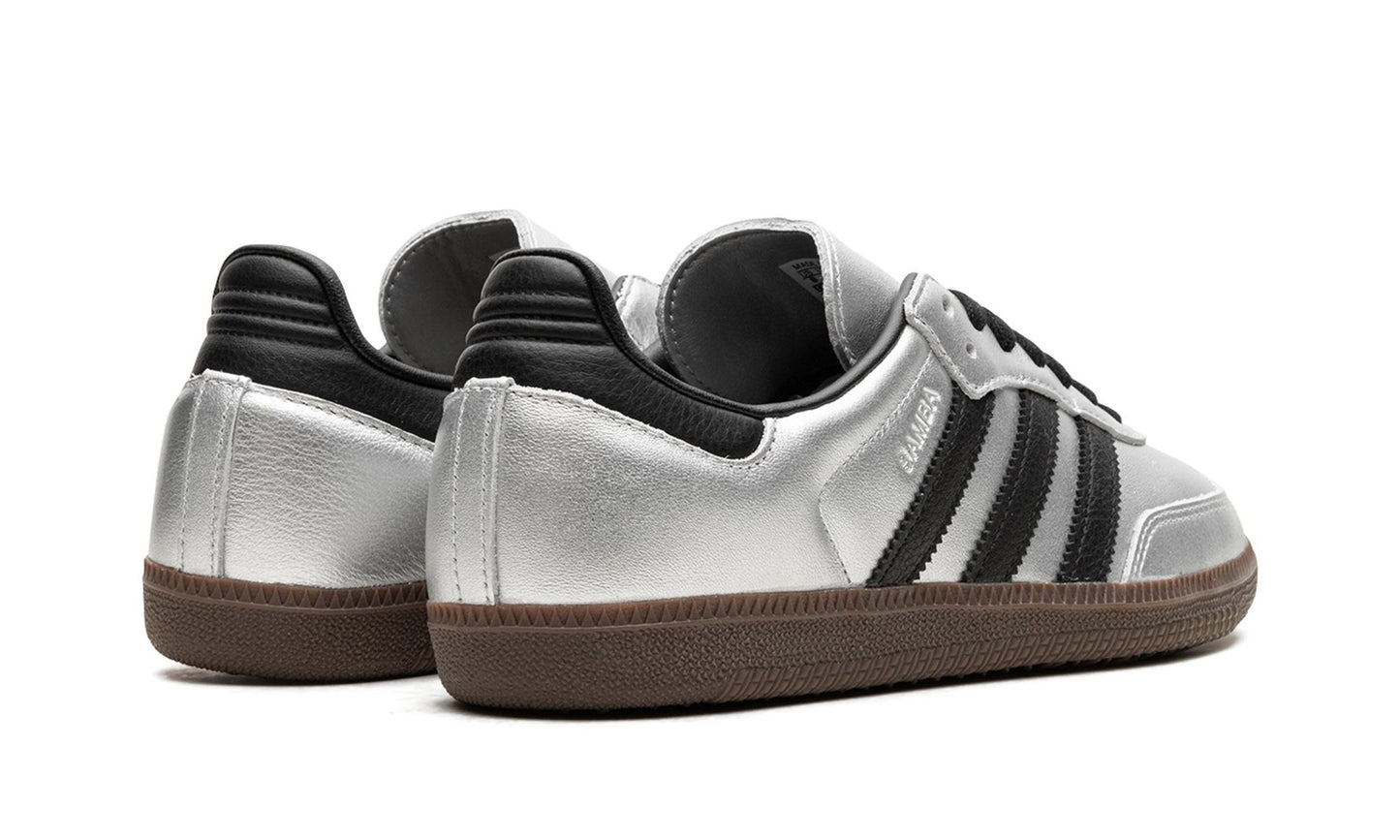 Adidas Samba OG Silver Metallic Black Gum (Women's)